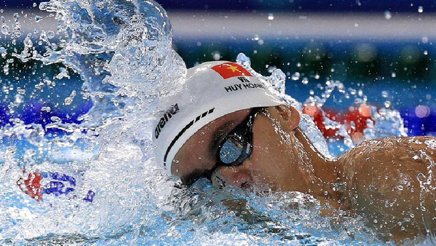 Kém nhóm dự chung kết 1500m bơi tự do 8 giây, Nguyễn Huy Hoàng dừng bước tại Olympic Tokyo 2021