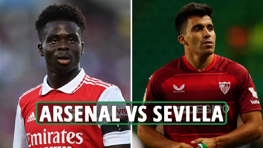 Link xem trực tiếp bóng đá Arsenal vs Sevilla, 18h30 ngày 30/7