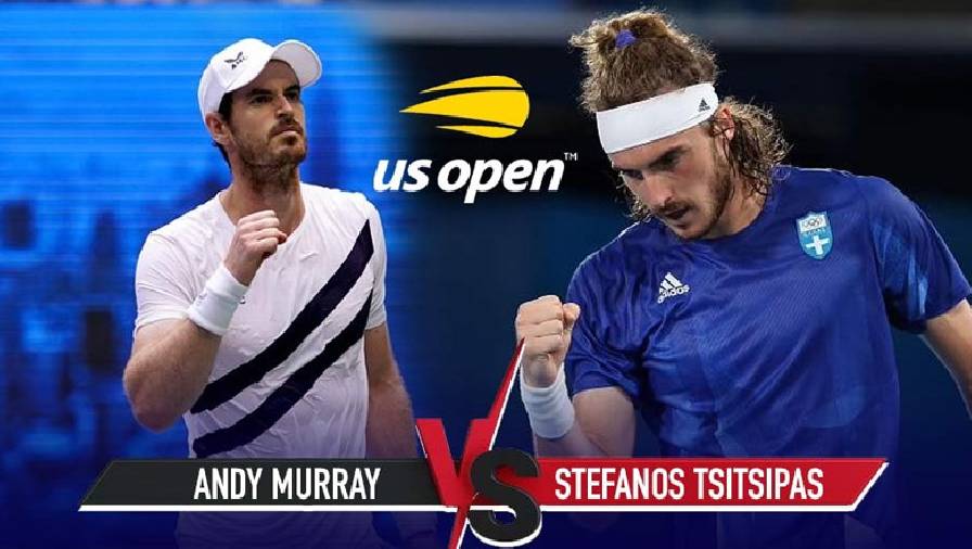 Trực tiếp tennis Murray vs Tsitsipas - Vòng 1 US Open, 00h30 hôm nay 31/8