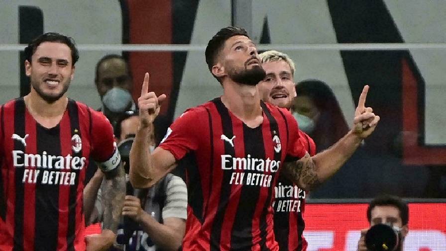 Video bàn thắng AC Milan vs Cagliari: Giroud lập cú đúp, Rossoneri kết liễu đối thủ ngay trong hiệp một