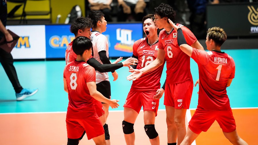 Tuyển bóng chuyền nam Nhật Bản suýt thua sốc ở Vòng loại Olympic Paris 2024