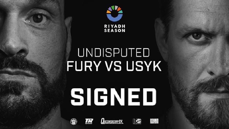 Võ thuật quốc tế 30/9: Trận Tyson Fury vs Oleksandr Usyk có giá 121 triệu bảng, diễn ra ở Saudi Arabia