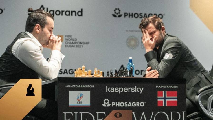 Carlsen và Nepomniachtchi tạm hòa sau 3 ván ở trận tranh vua cờ