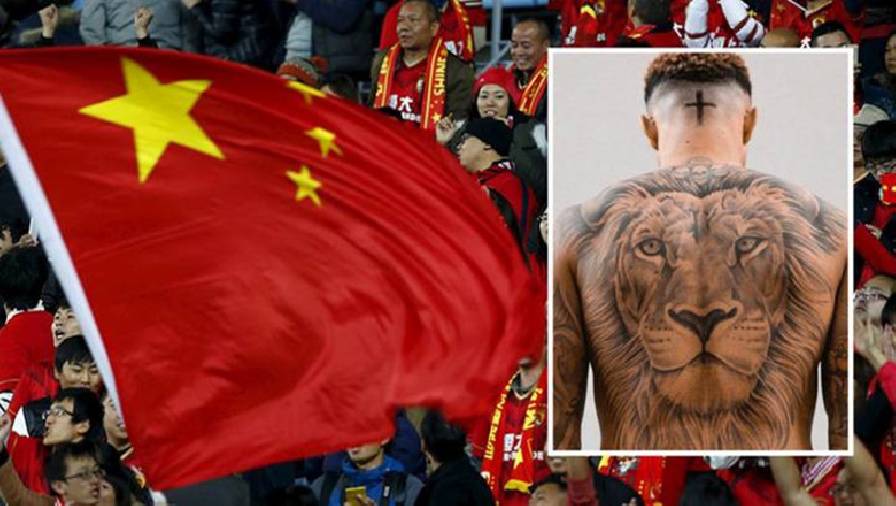 Cầu thủ Trung Quốc phải xóa hình xăm nếu muốn lên tuyển