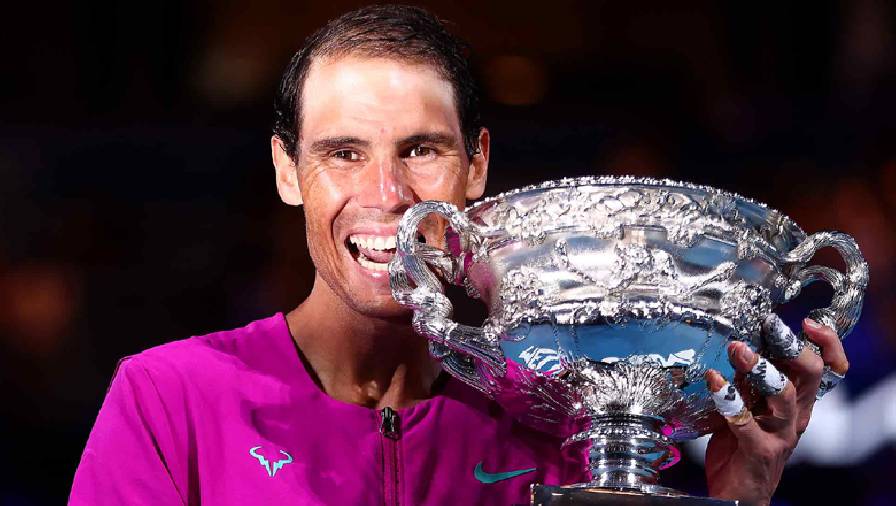 Nadal áp sát Djokovic, bỏ xa Federer về tổng số danh hiệu lớn