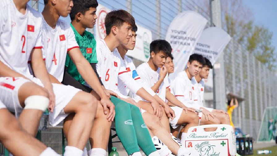 U17 Việt Nam để lại nhiều điểm sáng dù thua đậm U16 Frankfurt