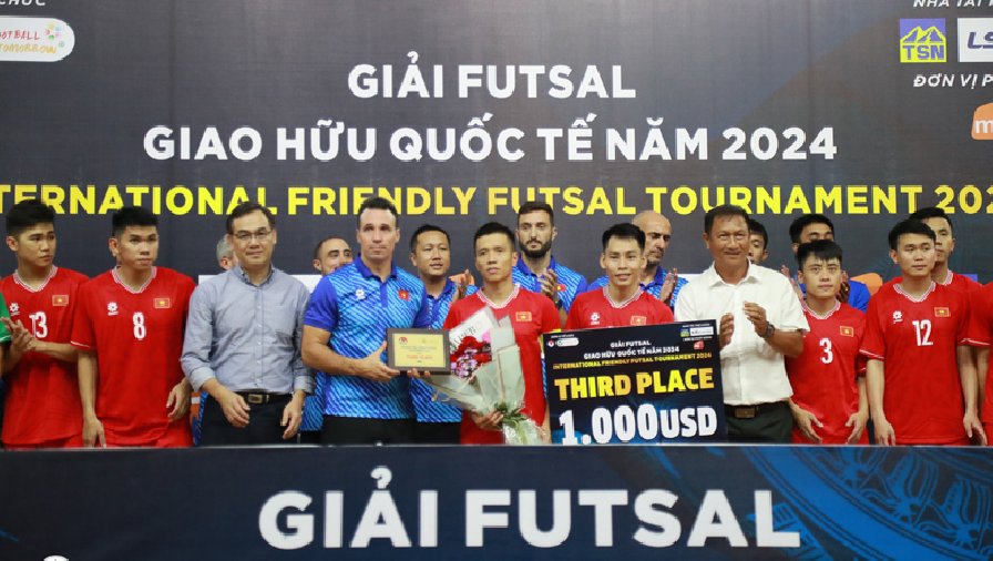 ĐT Việt Nam thi đấu ấn tượng, giành hạng ba Giải futsal quốc tế 2024