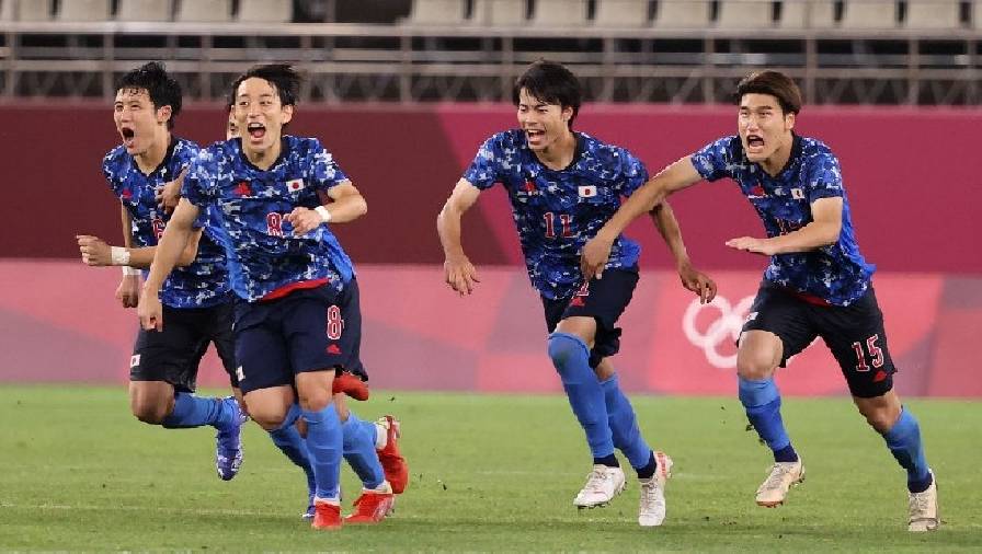 Bóng đá nam Olympic 2021: Nhật Bản vào bán kết sau loạt luân lưu may rủi