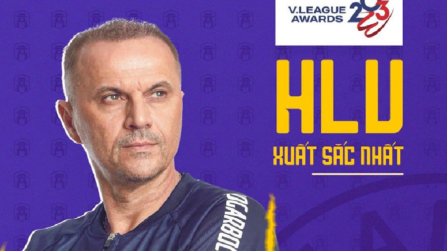 Thầy ngoại của Hà Nội FC giành giải HLV hay nhất V.League 2023