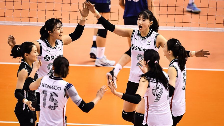 Tuyển bóng chuyền nữ Hàn Quốc 'chết hụt' trước Đài Bắc Trung Hoa ở giải Vô địch châu Á 2023