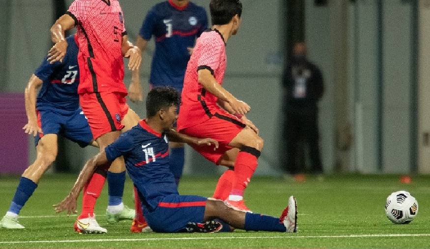 Thua Hàn Quốc 1-5, Singapore hết cửa dự VCK U23 châu Á 2022