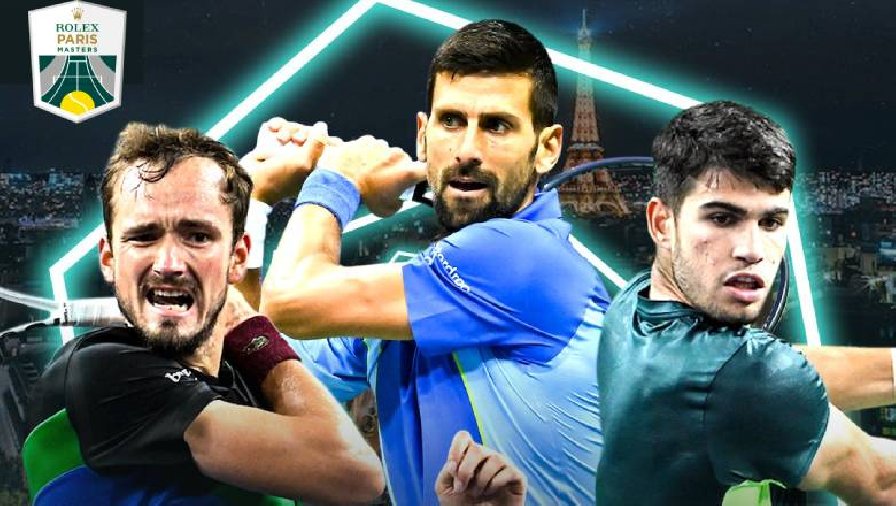 Lịch thi đấu tennis Paris Masters 2023 hôm nay mới nhất