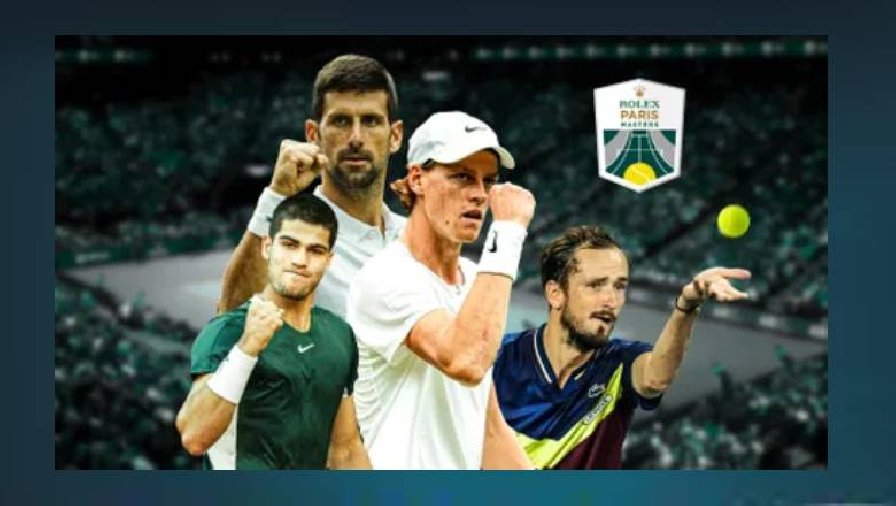 Link xem trực tiếp tennis Paris Masters 2023 hôm nay mới nhất