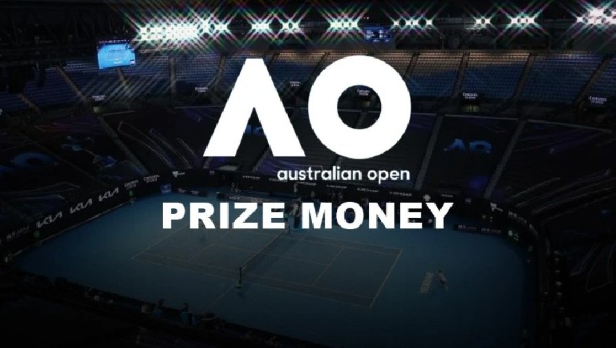 Tiền thưởng giải tennis Úc Mở rộng 2023 là bao nhiêu?