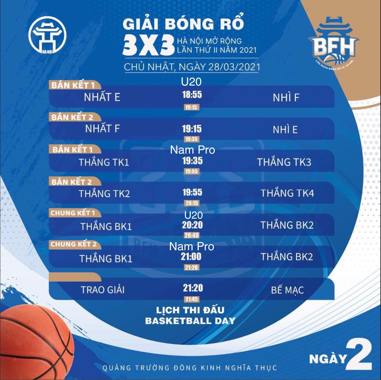 Lịch thi đấu giải bóng rổ 3x3 Hà Nội mở rộng lần 2 năm 2021 - Ảnh 9