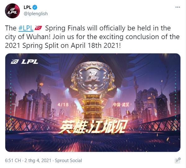 Chính thức: Chung kết LPL mùa Xuân 2021 được tổ chức tại Vũ Hán - Ảnh 3
