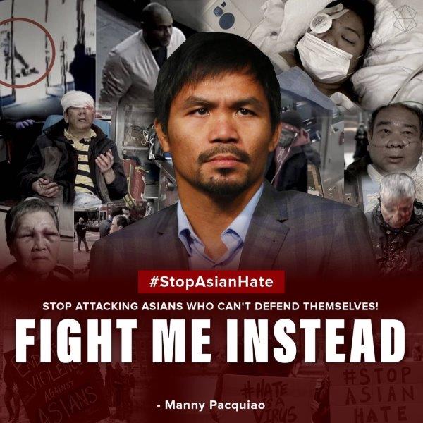 Manny Pacquiao gửi lời đến những kẻ phân biệt chủng tộc: Có ngon thì đánh tôi này - Ảnh 2