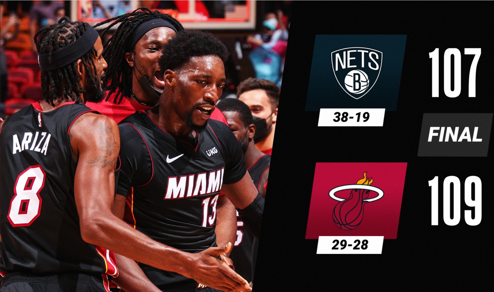 Kết quả bóng rổ NBA 2021 hôm nay 19/04: Miami Heat bóp nghẹt Brookylyn Nets - Ảnh 1