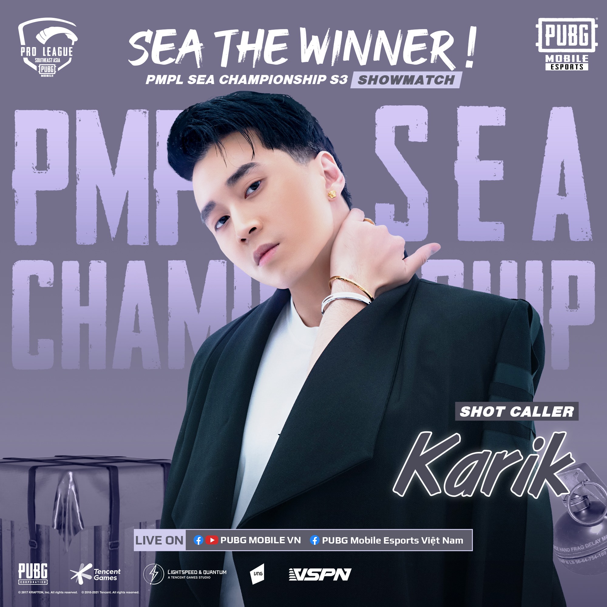 Rapper Karik đồng hành cùng PUBG Mobile Việt Nam tại PMPL SEA Championship S3 - Ảnh 1