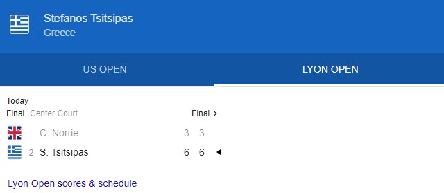 Trực tiếp tennis chung kết Lyon Open: Tsitsipas vs Norrie, 19h00 hôm nay 23/5 - Ảnh 3
