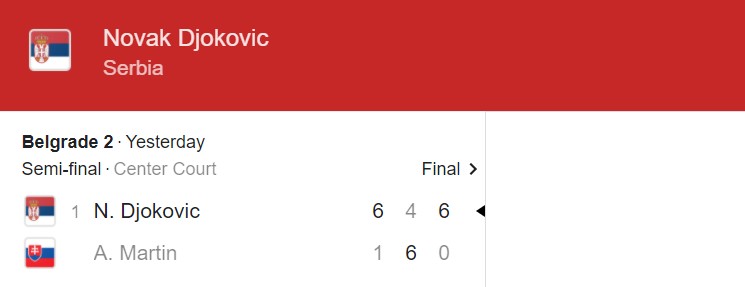 Trực tiếp tennis Novak Djokovic vs Andrej Martin, 19h00 hôm nay 28/5 - Ảnh 2