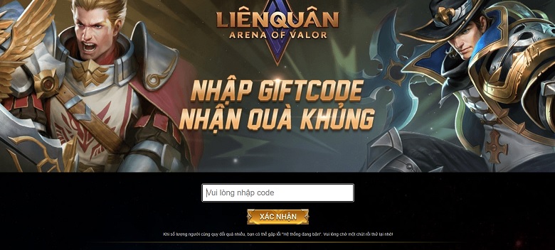 Nhập code Liên quân Mobile mới nhất 2022 hôm nay