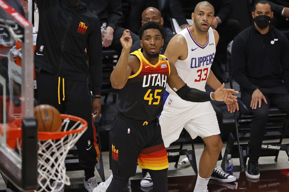 Xem trực tiếp NBA Playoffs 2021: Utah Jazz vs LA Clippers Game 2 (9h00, ngày 11/6) - Ảnh 1