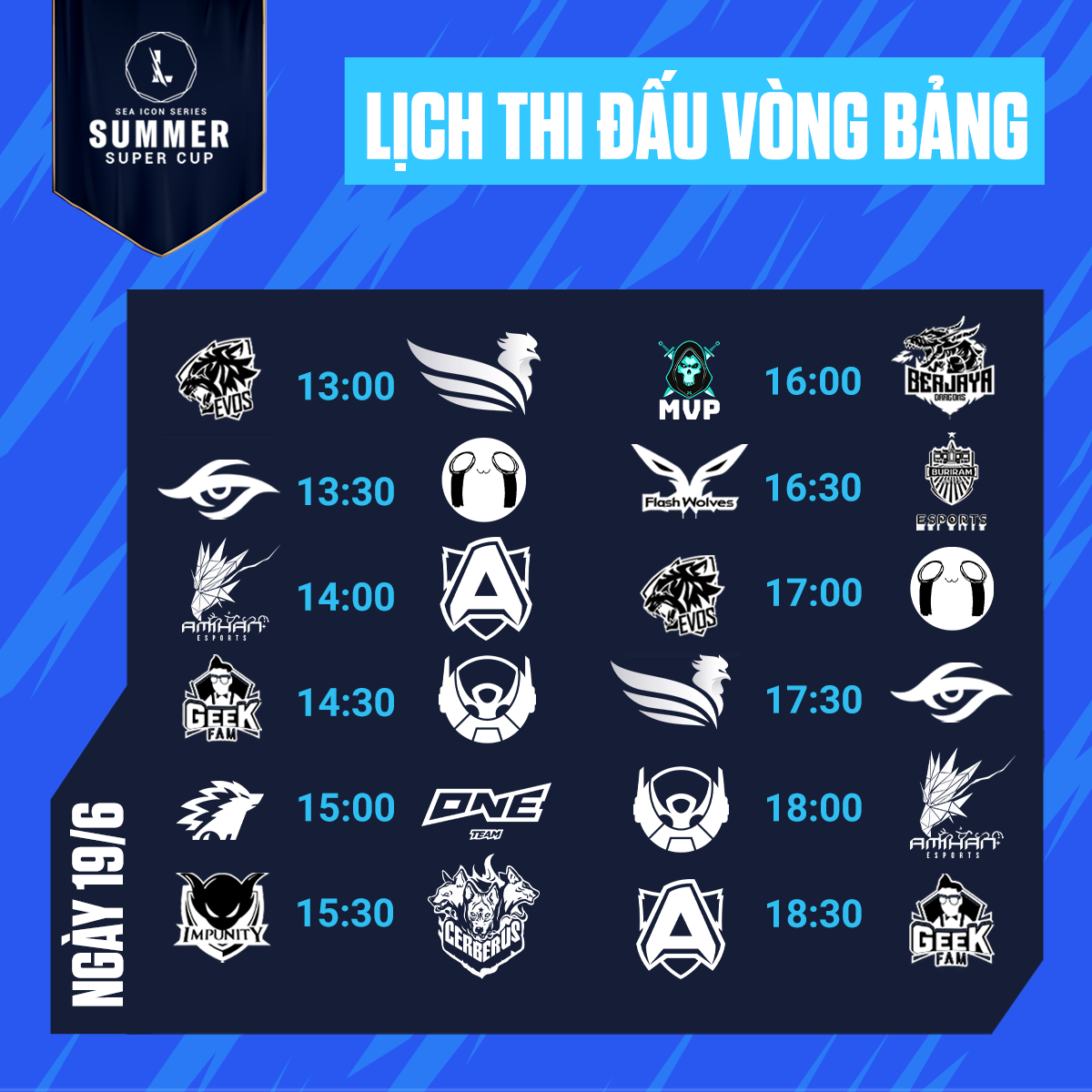 TRỰC TIẾP Summer Super Cup 2021 ngày 19/6: EVOS vs SBTC Esports - Ảnh 1