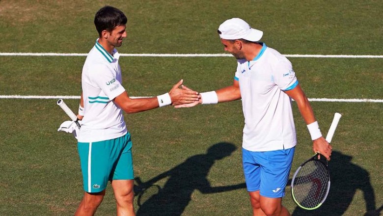 Djokovic hết cửa vô địch đôi nam Mallorca Open dù vào chung kết - Ảnh 1