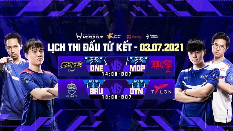 TRỰC TIẾP AWC 2021, tứ kết ngày 3/7: ONE vs MOP, Buriram vs Talon - Ảnh 1