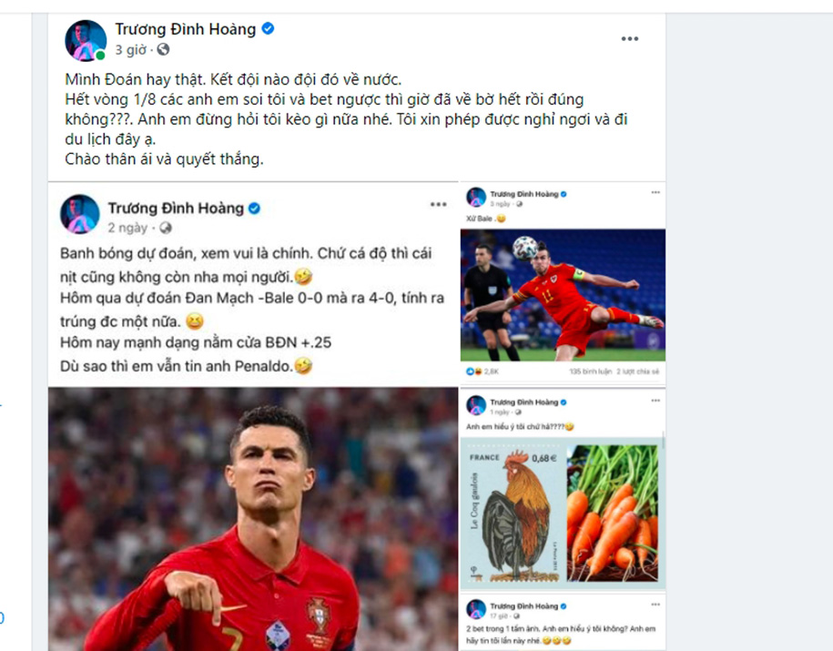 Trương Đình Hoàng - Nhà tiên tri ngược mùa giải Euro 2021 - Ảnh 1