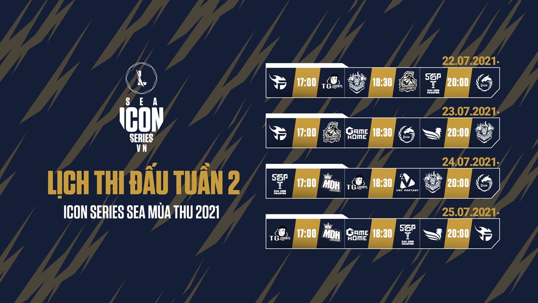 Lịch thi đấu tuần 2 Icon Series SEA mùa Thu 2021: SBTC Esports gặp khó - Ảnh 1