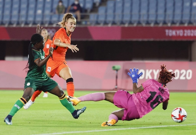 Hủy diệt Zambia ở Olympic Tokyo 2021, tuyển bóng đá nữ Hà Lan phá kỷ lục Thế vận hội - Ảnh 2