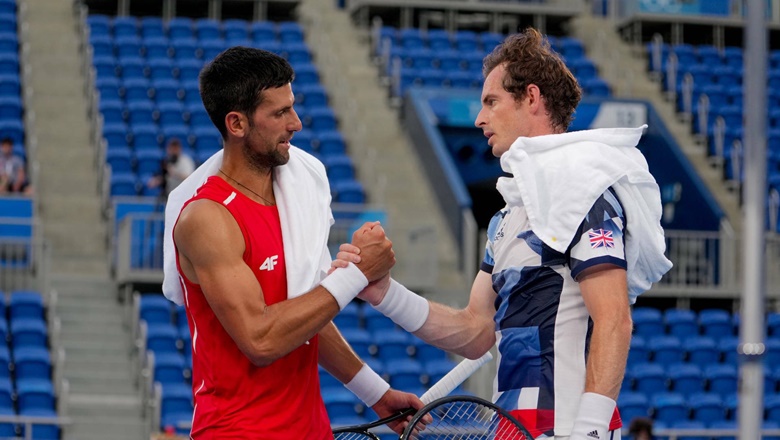 Andy Murray tập luyện cùng Novak Djokovic trước thềm Olympic - Ảnh 1