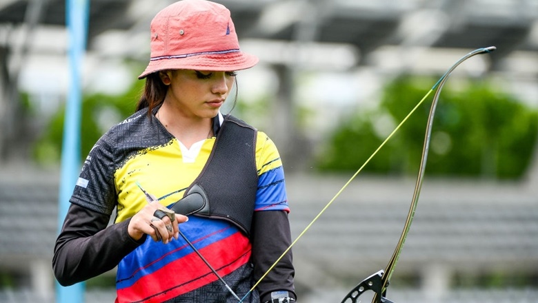 Bắn cung Olympic Tokyo 2021: 'Cánh bướm' Colombia gây sốt với vẻ đẹp thuần khiết  - Ảnh 2