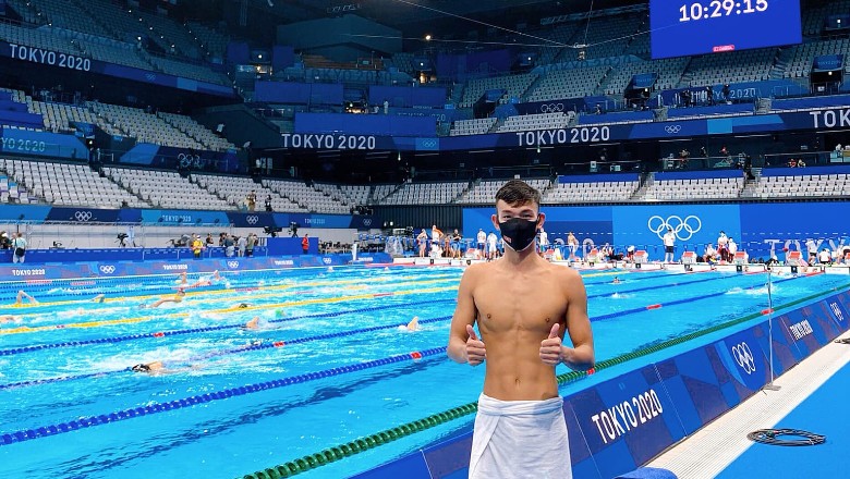 Bơi lội Olympic Tokyo 2021: Huy Hoàng khoe thân hình 6 múi trước ngày thi đấu - Ảnh 1
