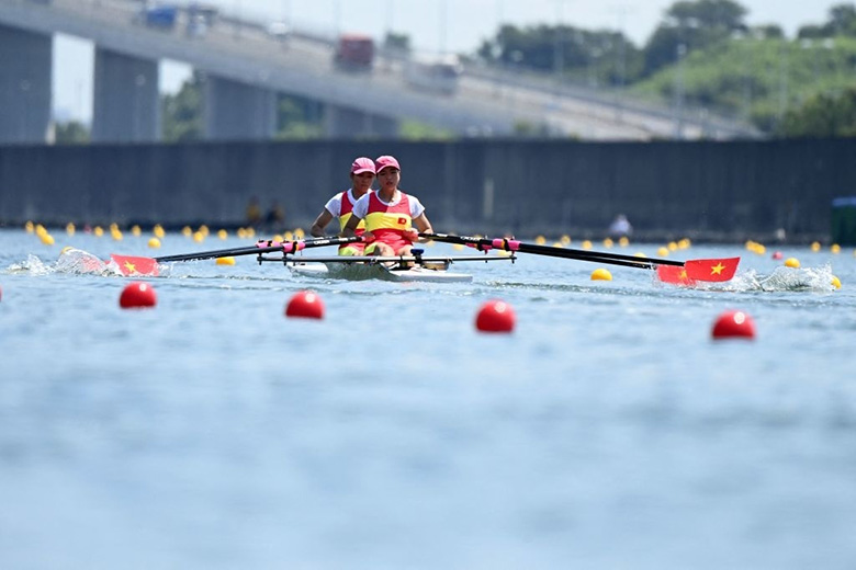 Rowing Olympic Tokyo 2021: Việt Nam ngậm ngùi đứng thứ tư ở nội dung thuyền đôi nữ - Ảnh 2