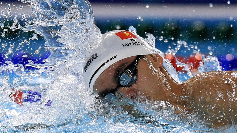 Bơi lội Olympic Tokyo 2021: Thua 800m tự do, Huy Hoàng vẫn khiến đàn anh Hoàng Quý Phước tự hào - Ảnh 1