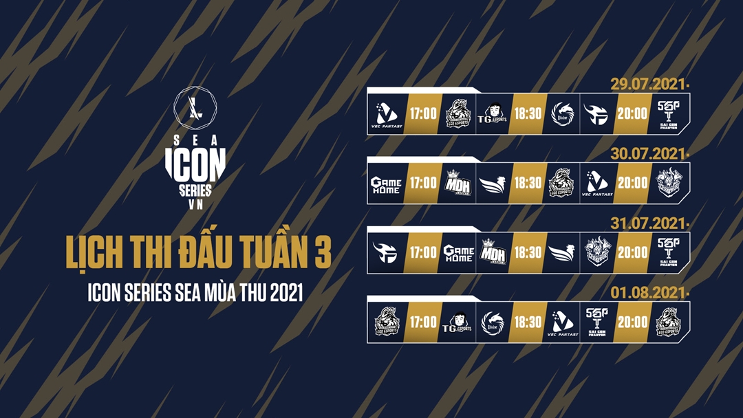 Lịch thi đấu tuần 3 Icon Series SEA mùa Thu 2021: Team Flash đại chiến SGP - Ảnh 1