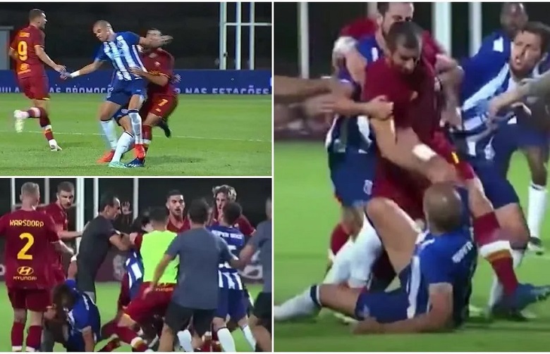 Mkhitaryan và Pepe thượng cẳng chân, hạ cẳng tay trong trận đấu vô thưởng vô phạt - Ảnh 2