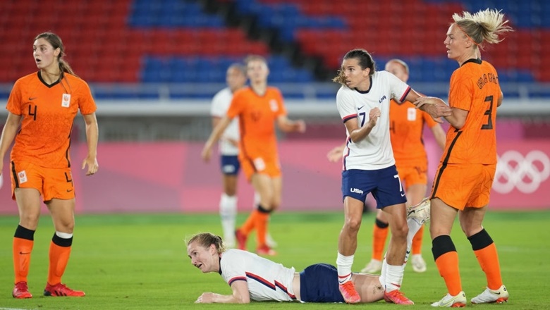 Bóng đá nữ Olympic Tokyo 2021: Mỹ ngược dòng hạ Hà Lan trong trận cầu điên rồ - Ảnh 1