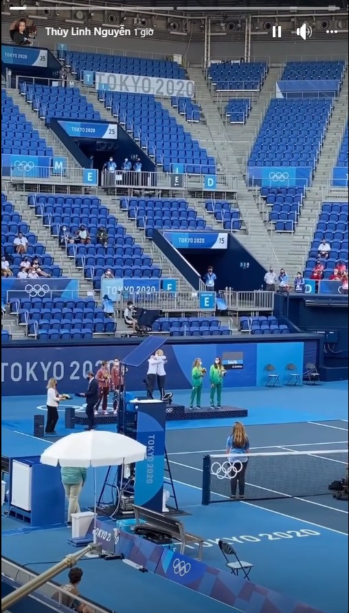 Chung kết tennis Olympic Tokyo 2021 đón vị khách đặc biệt Nguyễn Thùy Linh - Ảnh 2