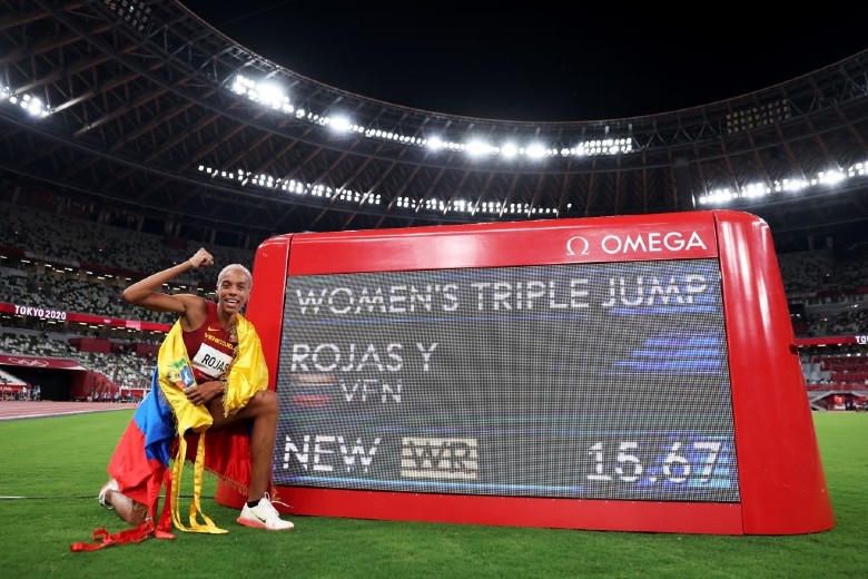 Điền kinh Olympic 2021: VĐV Venezuela phá kỷ lục thế giới nhảy 3 bước nữ đã tồn tại 26 năm - Ảnh 2