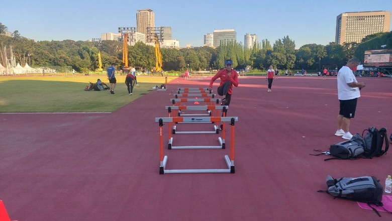Điền kinh Olympic Tokyo 2021: Quách Thị Lan tập luyện hăng say trước ngày đấu bán kết - Ảnh 2