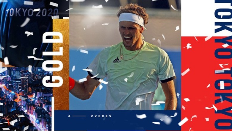 Kết quả tennis hôm nay 1/8: Olympic Tokyo 2021 - Zverev vô địch nội dung đơn nam - Ảnh 1
