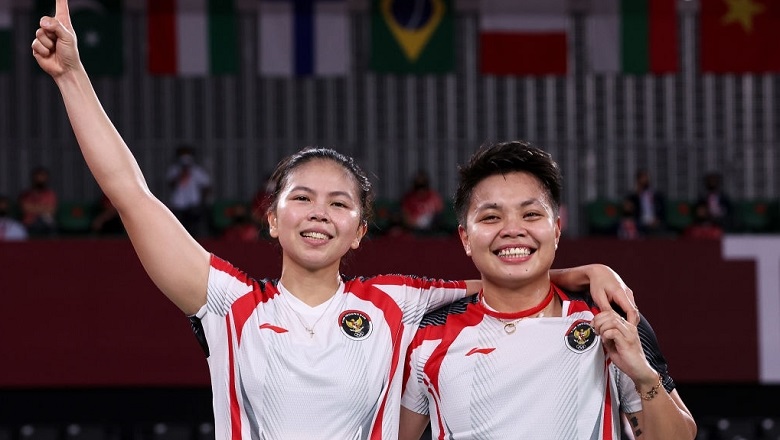 Đánh bại Trung Quốc ở nội dung cầu lông đôi nữ, Indonesia giành HCV đầu tiên tại Olympic Tokyo 2021 - Ảnh 2