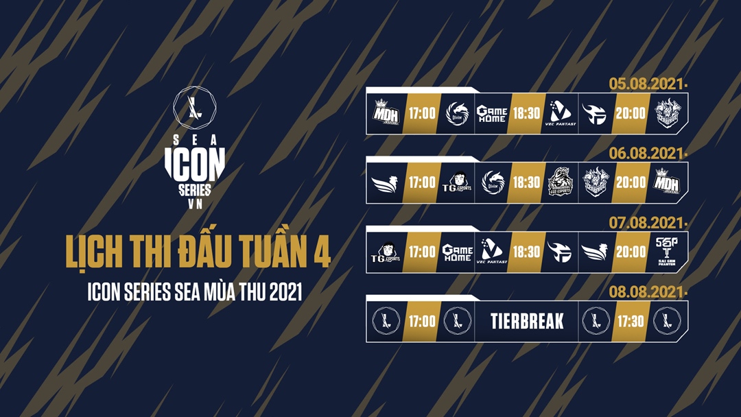 Lịch thi đấu tuần 4 Icon Series SEA mùa Thu 2021: SBTC Esports đại chiến SGP - Ảnh 1