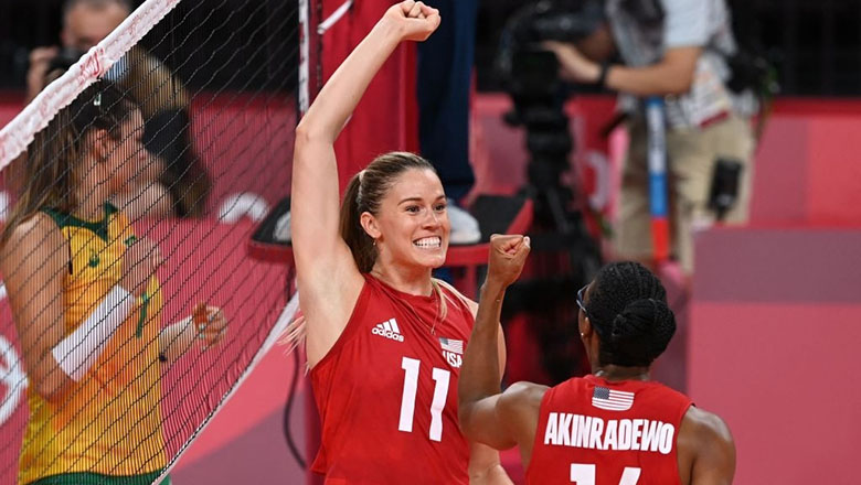ĐT bóng chuyền nữ mang về ngôi nhất toàn đoàn cho Mỹ tại Olympic Tokyo 2021 - Ảnh 1