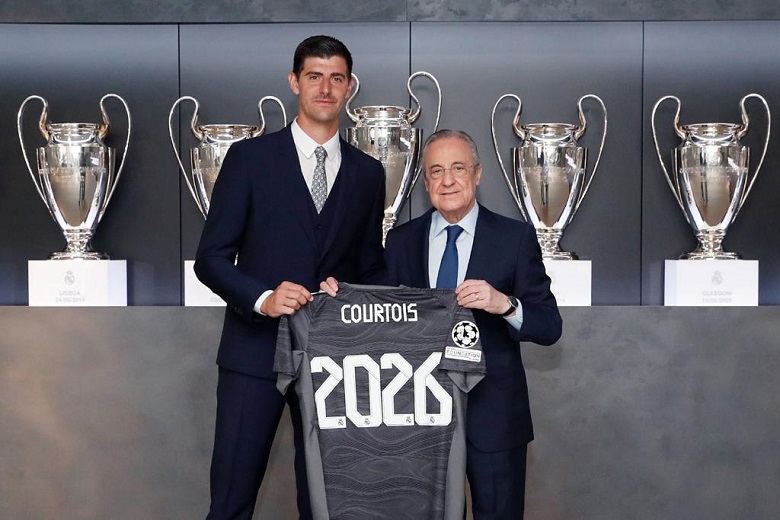 Courtois chính thức gia hạn hợp đồng với Real Madrid đến năm 2026 - Ảnh 1