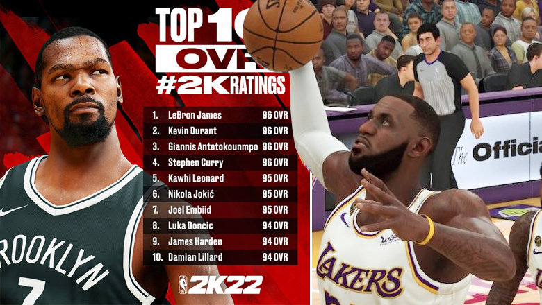 LeBron James ‘dỗi’ vì điểm trong game NBA 2k22 giảm sút - Ảnh 1